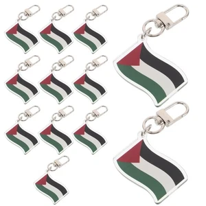 12 Pcs Ornamenti Sospesi Palestinesi Viaggiare Portachiavi Zaino Per Ragazze - Foto 1 di 12