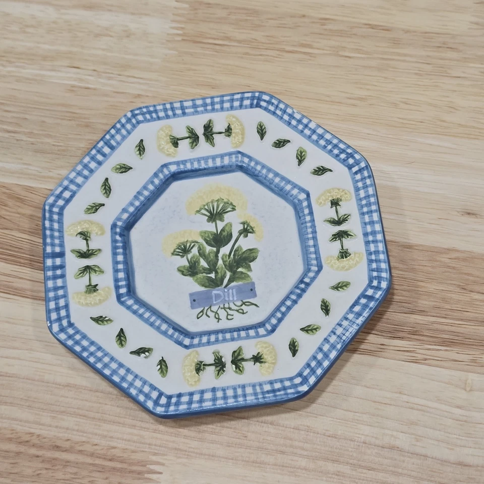 Yankee Candle Basketville eneldo hexagonal decorativo plato de vela decoración de mesa Foto 1 de 4