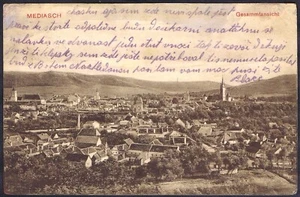 Romania Rumänien Siebenbürgen - AK Medias - Mediasch - Medgyes Zensur 1914 - Bild 1 von 2