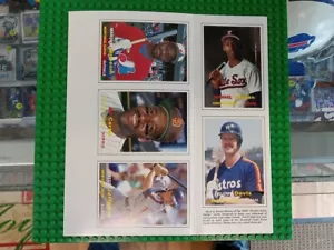1990 SCD Pocket Price Guide foglio non tagliato MICHAEL JORDAN Baseball Rookie Card RARA - Foto 1 di 4
