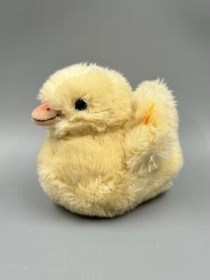 Steiff 073120 Entenküken mit Stimme Vintage Küken Ente Stofftier Plüsch creme - Bild 1 von 4