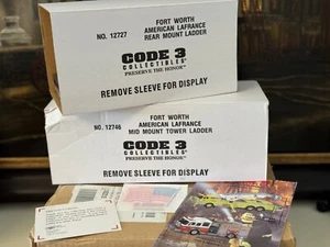 Code 3 #12727 #12746 ALF Fort Worth Leiter Turm Leiter Lot 1/64 - Bild 1 von 6