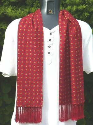 Vintage TOOTAL Scarf Cravat Paisley Dapper Mod Indie Scooter Goodwood Ascot Race - Image 1 of 4