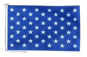 United States Navy Jack Flag 3'x2' (90cm x 60cm) Rope and Toggle - 1 ONLY - Picture 1 of 6
