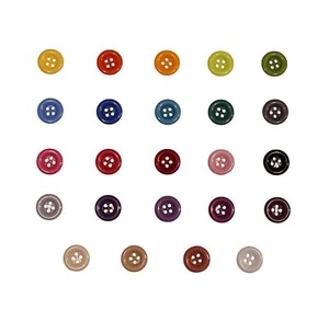 50er Set Kinderknöpfe - Babyknöpfe Mehrfarbig| Button [Ø-13mm] aus Kunststoff - Bild 1 von 1