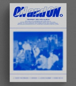 TEMPEST 3rd Mini Album [ON and ON] BLUE Ver. CD+Book+Lyrics+Post+Sticker+P.Card - Imagen 1 de 11