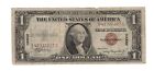 1935-a $1 "hawaii" Brown Seal Small Size Silver Certificate S42322227c