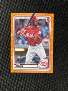 Quin Cotton 2020 Bowman Draft Paper Orange /25 Cincinnati Reds MLB Card BD-104