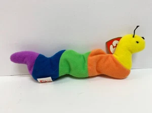 Nuevo TY McDonald Teenie Beanie Babies Raro Peluche Pulgadas Gusano 1993 Etiqueta Error - Imagen 1 de 1