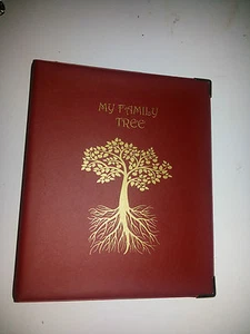 My Family Tree -History storage Binder ref burgundy with 4d 40 mm metal capacity - Picture 1 of 4