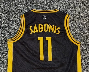 Damantas Sabonis Indiana Jersey. Black and Purple. Men's Medium (US) - Picture 1 of 5