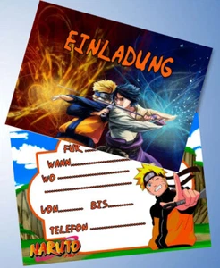 12 Einladungskarten & 12 Umschläge für Geburtstag Naruto  ( 43 ) - Bild 1 von 4