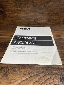 RCA ColorTrak Original Bedienungsanleitung Digital Control TV 1988 komplett - Bild 1 von 4