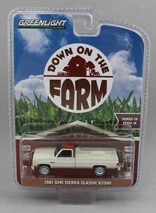 1:64 GreenLight *DOWN ON THE FARM 10* Cream 1981 GMC Sierra Pickup Truck NIP - Picture 1 of 1