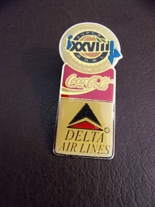 Vintage Delta Airlines Super Bowl XXVIII Collectible Pin - Picture 1 of 4
