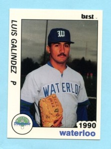 1990 Minor League Luis Galindez - Waterloo Diamonds - Box 154