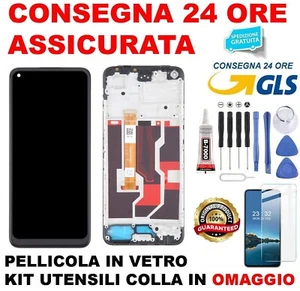 DISPLAY LCD FRAME ORIGINALE OPPO A96 4G 2022 CPH2333 TOUCH SCREEN VETRO NERO - Zdjęcie 1 z 5