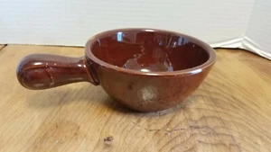 Cuenco de sopa de chile vintage con mango marrón hecho en EE. UU. cerámica - Imagen 1 de 5