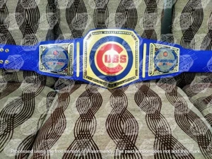 Chicago Cubs 2016 MLB World Series Championship Belt Adult Size 2mm Brass - Picture 1 of 1