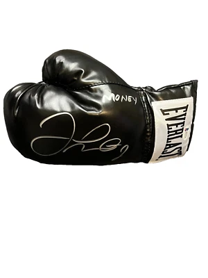 FLOYD MAYWEATHER JR SIGNED AUTOGRAPHED "MONEY" EVERLAST BOXING GLOVE BECKETT COA - Image 1 of 4