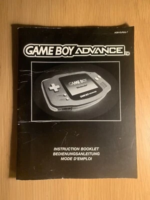 Nintendo Gameboy Advance Instruction Booklet Manual ONLY - Image 1 of 2