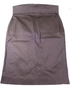 GUCCI 2000's TOM FORD Brown Cotton Minimalist Pencil Skirt Smallto M 40 6 7 8 - Picture 1 of 13
