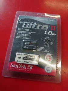 SanDisk Memory Stick Pro Duo 1gb Ultra 2 High Performance Memory Card & Adapter - Picture 1 of 6