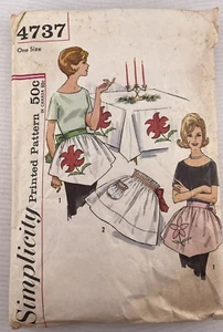 Simplicity Pattern 4737 Misses Apron One Size - Picture 1 of 3