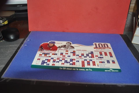 MONTREAL CANADIENS hockey club MAGNETIC CALENDAR 2008-2009 RENO-DEPOT Cover