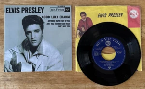 45 7" FRENCH EP ELVIS PRESLEY GOOD LUCK CHARM - Picture 1 of 2