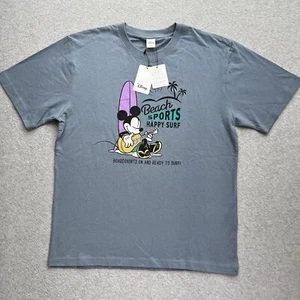 Disney Mickey Sports Happy Surf T-Shirt Size Large Short Sleeve New W/ Tags - Picture 1 of 5