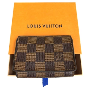 Auth Louis Vuitton Enveloppe Carte De Visite Card Hold Damier Card Case N62920 - Picture 1 of 21