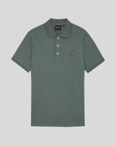 Lyle & Scott - Camiseta Polo Slub SP2000V Verde Mercurial Hombre Nueva SS25 - Imagen 1 de 4