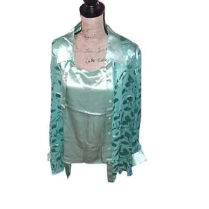 NWT-NOLAN MILLER Glamour Style Seafoam Tank & Button-Down XL - Picture 1 of 9