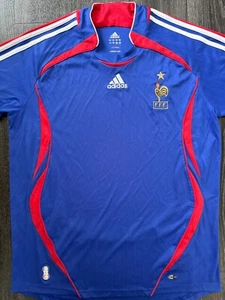 Original Authentic Adidas France 2006 Home Shirt Mens Large - Picture 1 of 20