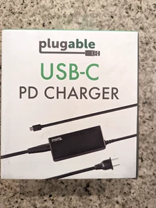 Plugable USB C Laptop Charger UL & CE Certified 60W PD Power Adapter - Picture 1 of 6