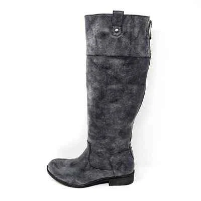 Botas de montar Madden Girl para mujer 6,5 capital gris imitación cuero rodilla cremallera Foto 1 de 4