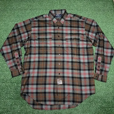 Nueva Camisa Polo Ralph Lauren Benford De Colección Nueva Sin Etiquetas Mezcla de Lana Manga Larga Para Hombres Grande Foto 1 de 4