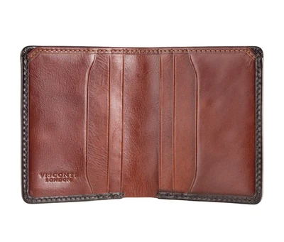 Visconti RFID Protection Atelier Mens Burnished Tan Leather Wallet David AT-56 - Image 1 of 4