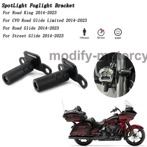 Accessories Spotlight Foglight Bracket For CVO Road Glide Limited 2014-2023 - Foto 1 di 7