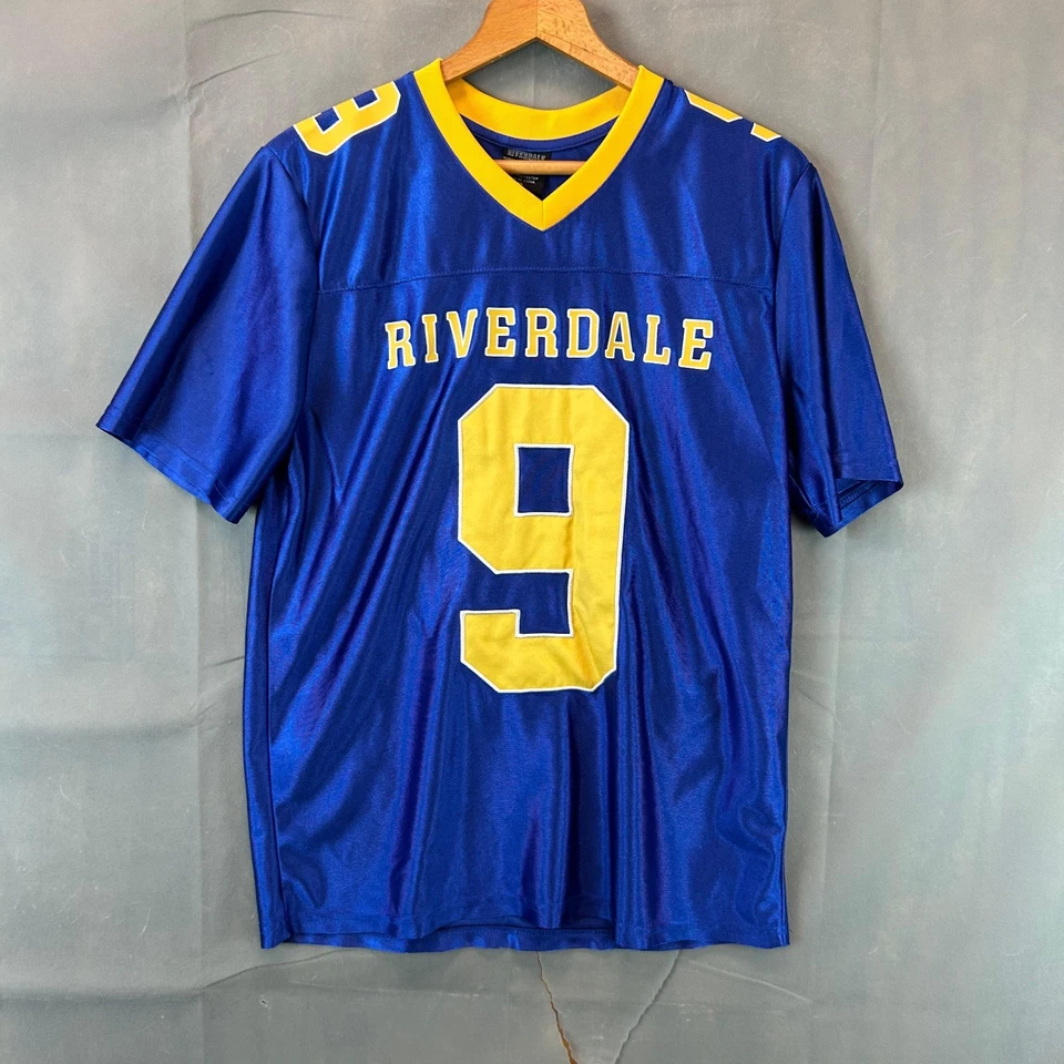 Riverdale High Football Youth Jersey #9 Blue Yellow Size M/L Polyester - Image 1 of 4