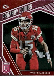 Patrick Mahomes II 2019 Donruss Elite Primary Colors Green Kansas City Chiefs - Picture 1 of 2