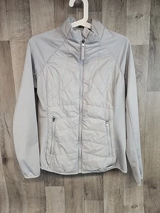 Calvin Klein Performance Damen Jacke Gr. SMALL sportlich durchgehender Reißverschluss - grau - Bild 1 von 10