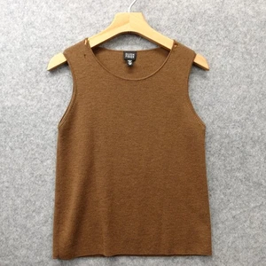 Eileen Fisher Pullover Weste XS Mokka Braun Crop Wolle Italienisches Garn Tank Top DEFEKT - Bild 1 von 11