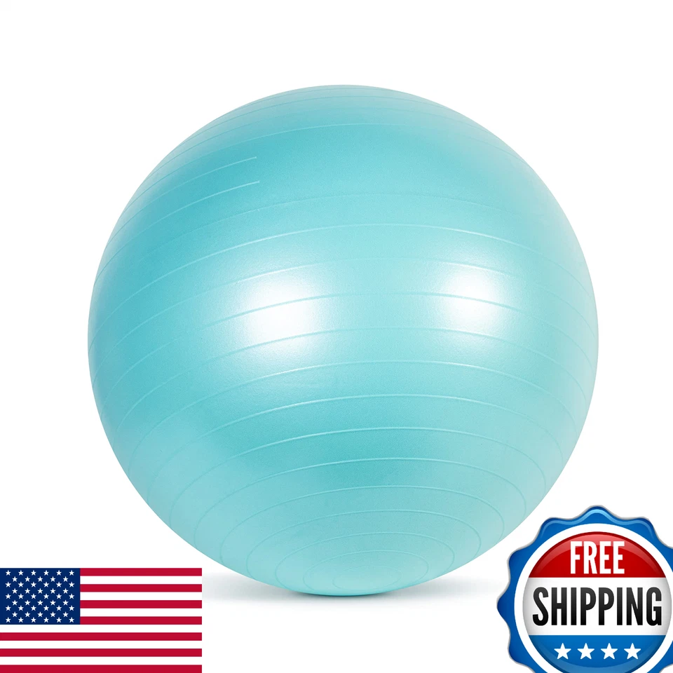 CAP Barbell Fitness Stability Exercise Ball 65cm Teal, Burst-Resistant - Image 1 of 3