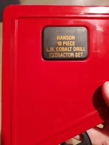 Spiral Extractor And Drill Bit Set By Hanson, 10 Pc.set - Picture 1 of 7
