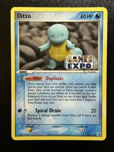 Tarjeta Pokémon DITTO (Squirtle) - 64/113 - 2007 Games Expo promoción estampada - casi nueva (B) - Imagen 1 de 5