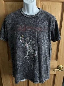 T-shirt manica corta Ed Hardy uomo M lavaggio acido invecchiato pantera serpente - Foto 1 di 8