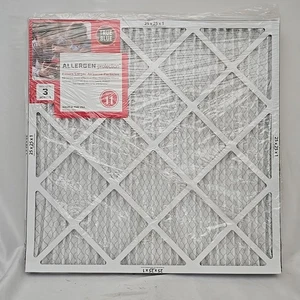True Blue Allergen 25x25x1 Pleated Air Filter MERV 11 Pack of 4 NEW - Picture 1 of 5