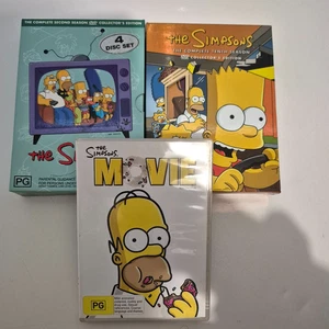 The Simpsons Season 2 + 10 + The Simpsons Movie - Region 4 - Bundle! - Picture 1 of 20